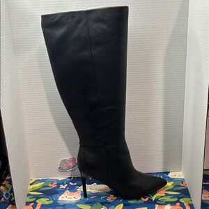 Nine West Richy Wide Calf Boot In Black Size 9.5